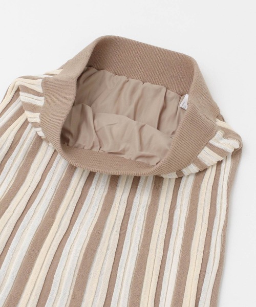 ITEMS URBANRESEARCH（アイテムズ アーバンリサーチ）の「ストライプニットタイトスカート（スカート・レディース・ベージュ/グリーン・FREE）」の15枚目の写真