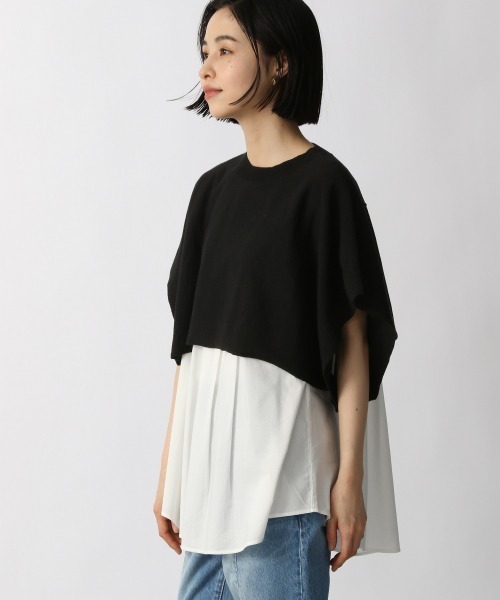 LOWRYS FARM（ローリーズファーム）の「【セットアイテム】ショートニット２ＰＳＳ　950301（ニット/セーター・レディース・ブラック/ブルー/アイボリー・FREE）」の2枚目の写真