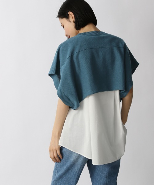 LOWRYS FARM（ローリーズファーム）の「【セットアイテム】ショートニット２ＰＳＳ　950301（ニット/セーター・レディース・ブラック/ブルー/アイボリー・FREE）」の4枚目の写真