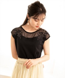 WILLSELECTION | シアー楊柳×刺繍ニット(ニット/セーター)