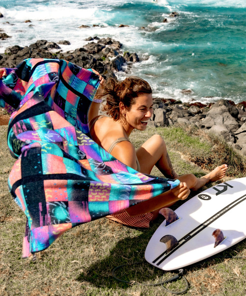 ムラサキスポーツ(ムラサキスポーツ)の「LEUS/レウス ビーチタオル SURF CORPO 02DIWMGR(タオル・メンズ・ライトグリーン・FREE)」の7枚目の写真