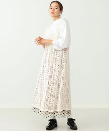 CAROLINA GLASER | CAROLINA GLASER / モール糸透かしニット ワンピース(ワンピース)