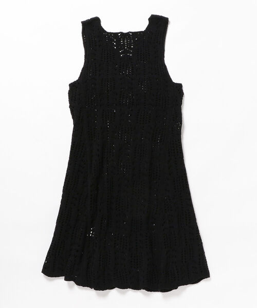 CAROLINA GLASER（カロリナ グレイサー）の「CAROLINA GLASER / モール糸透かしニット ワンピース（ワンピース・レディース・ブラック/オフホワイト・ONE SIZE）」の20枚目の写真