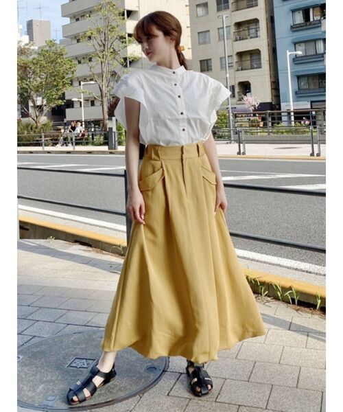 COTORICA(コトリカ)の「サイドフリルオーバーシャツ(シャツ/ブラウス・レディース・ベージュ/オフホワイト/グリーン/バーガンディー・FREE)」の15枚目の写真