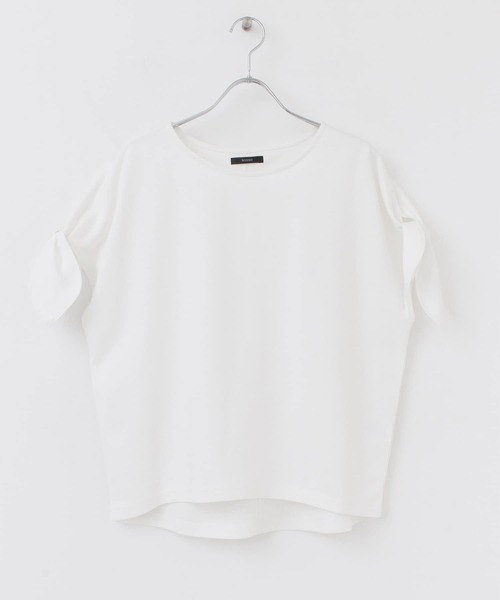 URBAN RESEARCH ROSSO WOMEN（アーバンリサーチ　ロッソ）の「URTECH+抗菌 リボンコクーンプルオーバー（Tシャツ/カットソー・レディース・ブラック/オフホワイト/ラベンダー・FREE）」の21枚目の写真