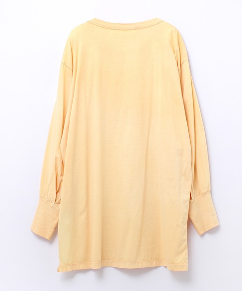 Audition（オーディション）の「M1728 バナナスリーブタックロングTシャツ（Tシャツ/カットソー・レディース・ホワイト/イエロー/ブラック・MEDIUM）」の10枚目の写真