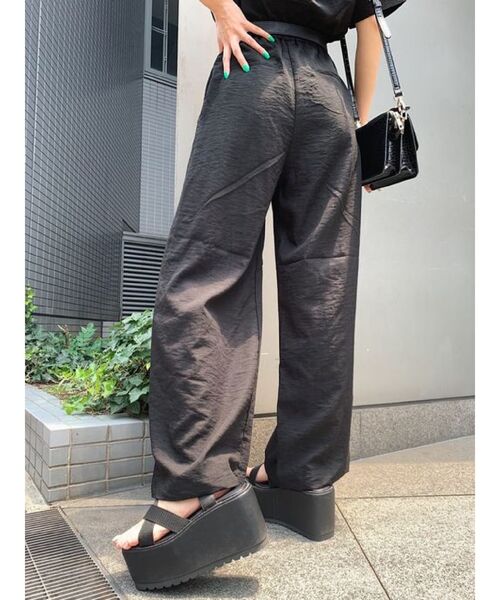 EVRIS（エヴリス）の「ハーフスリーブオールインワン（つなぎ/オールインワン・レディース・その他1/アイボリー/ブラック・FREE）」の10枚目の写真