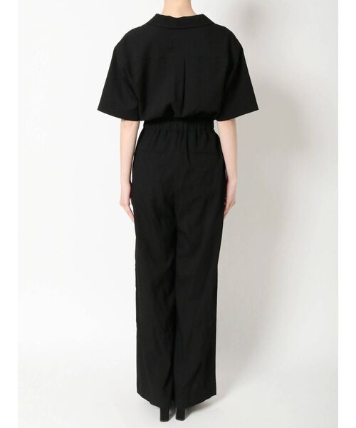 EVRIS（エヴリス）の「ハーフスリーブオールインワン（つなぎ/オールインワン・レディース・その他1/アイボリー/ブラック・FREE）」の11枚目の写真