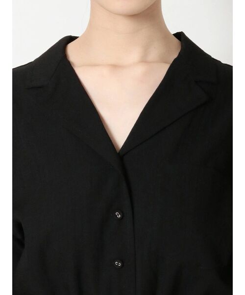 EVRIS（エヴリス）の「ハーフスリーブオールインワン（つなぎ/オールインワン・レディース・その他1/アイボリー/ブラック・FREE）」の9枚目の写真