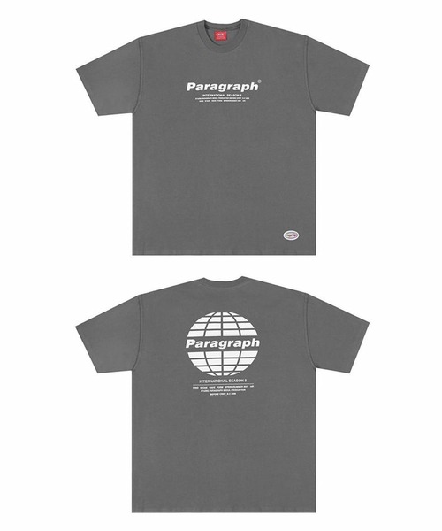 Paragraph(パラグラフ)の「【Paragraph】ラウンドロゴプリント半袖Tシャツ/№28(Tシャツ/カットソー・メンズ・ホワイト/ブラック/ネイビー/グレー/グリーン/チャコール・フリ-)」の10枚目の写真
