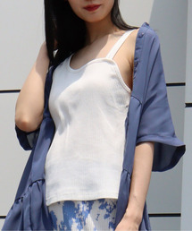 リブアシメタンクトップ