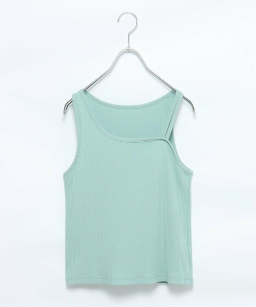 VENCEEXCHANGE（ヴァンスエクスチェンジ）の「リブアシメタンクトップ（タンクトップ・レディース・オリーブ/オフホワイト/ブラウン・M）」の19枚目の写真