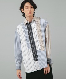 VIKTOR&ROLF | VIKTOR&ROLF(ヴィクター&ロルフ)マルチフリルストライプシャツ/RUFFLED SHIRT(シャツ/ブラウス)