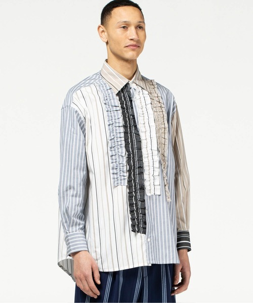 VIKTOR&ROLF（ヴィクター&ロルフ）の「VIKTOR&ROLF(ヴィクター＆ロルフ)マルチフリルストライプシャツ/RUFFLED SHIRT（シャツ/ブラウス・メンズ・マルチ・46/48）」の5枚目の写真
