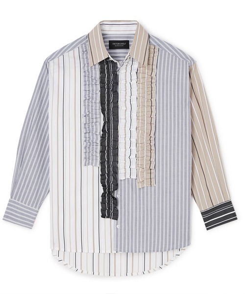VIKTOR&ROLF（ヴィクター&ロルフ）の「VIKTOR&ROLF(ヴィクター＆ロルフ)マルチフリルストライプシャツ/RUFFLED SHIRT（シャツ/ブラウス・メンズ・マルチ・46/48）」の2枚目の写真
