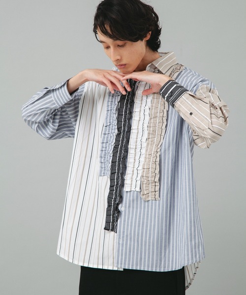 VIKTOR&ROLF（ヴィクター&ロルフ）の「VIKTOR&ROLF(ヴィクター＆ロルフ)マルチフリルストライプシャツ/RUFFLED SHIRT（シャツ/ブラウス・メンズ・マルチ・46/48）」の11枚目の写真