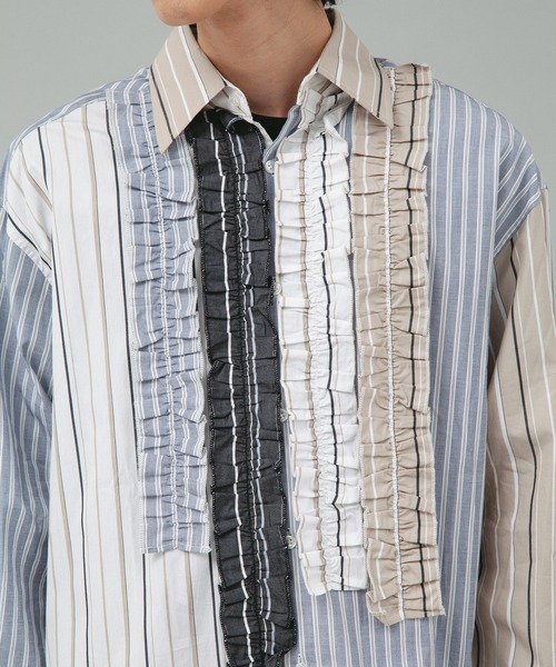 VIKTOR&ROLF（ヴィクター&ロルフ）の「VIKTOR&ROLF(ヴィクター＆ロルフ)マルチフリルストライプシャツ/RUFFLED SHIRT（シャツ/ブラウス・メンズ・マルチ・46/48）」の15枚目の写真