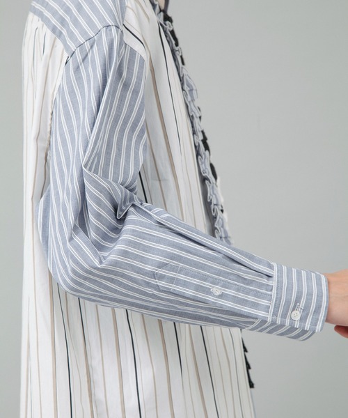 VIKTOR&ROLF（ヴィクター&ロルフ）の「VIKTOR&ROLF(ヴィクター＆ロルフ)マルチフリルストライプシャツ/RUFFLED SHIRT（シャツ/ブラウス・メンズ・マルチ・46/48）」の17枚目の写真