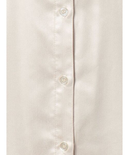 MURUA（ムルーア）の「ノーカラーチンツシャツ（シャツ/ブラウス・レディース・パープル/ブラウン/アイボリー・FREE）」の21枚目の写真