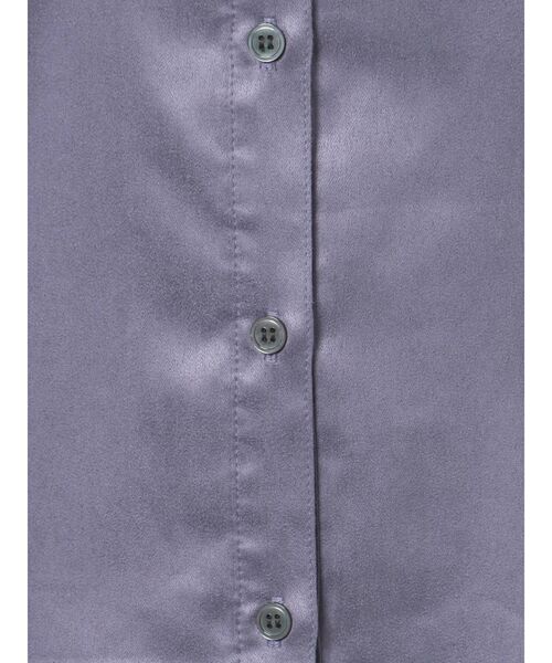 MURUA（ムルーア）の「ノーカラーチンツシャツ（シャツ/ブラウス・レディース・パープル/ブラウン/アイボリー・FREE）」の22枚目の写真