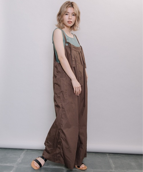 refinedworks（リファインドワークス）の「サロペットパンツ（サロペット/オーバーオール・レディース・ブラウン/グレー/チャコール・FREE）」の8枚目の写真