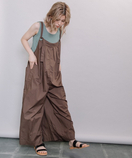 refinedworks（リファインドワークス）の「サロペットパンツ（サロペット/オーバーオール・レディース・ブラウン/グレー/チャコール・FREE）」の20枚目の写真