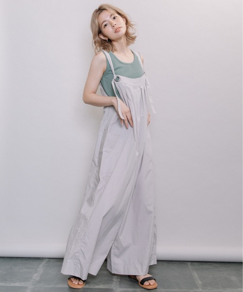 refinedworks（リファインドワークス）の「サロペットパンツ（サロペット/オーバーオール・レディース・ブラウン/グレー/チャコール・FREE）」の16枚目の写真