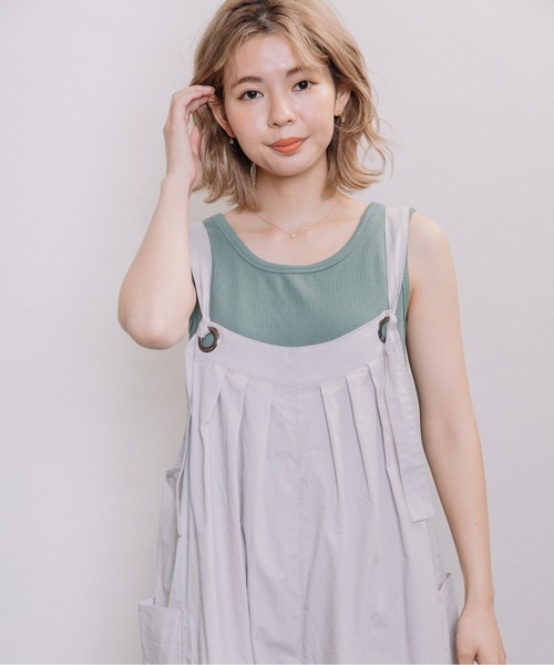 refinedworks（リファインドワークス）の「サロペットパンツ（サロペット/オーバーオール・レディース・ブラウン/グレー/チャコール・FREE）」の22枚目の写真