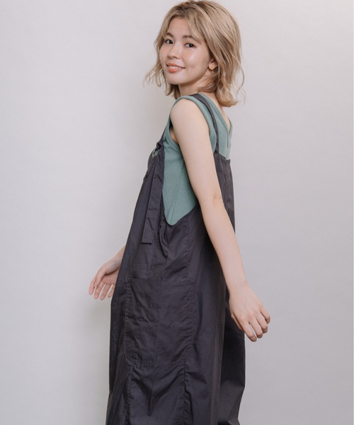 refinedworks（リファインドワークス）の「サロペットパンツ（サロペット/オーバーオール・レディース・ブラウン/グレー/チャコール・FREE）」の11枚目の写真