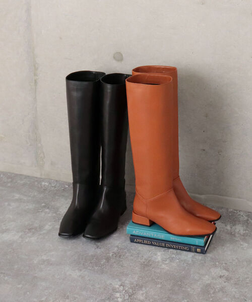 NOLLEY’S（ノーリーズ）の「【FABIO RUSCONI/ ファビオルスコーニ】ロングブーツ（ブーツ・レディース・ブラック/キャメル・38/36/37）」の5枚目の写真