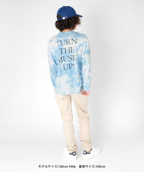 GLAZOS(グラソス)の「天竺・ドロップショルダータイダイバックロゴプリント長袖Tシャツ(Tシャツ/カットソー・キッズ・グレー/ブルー/グリーン・130cm/140cm/150cm/160cm/170cm)」の7枚目の写真