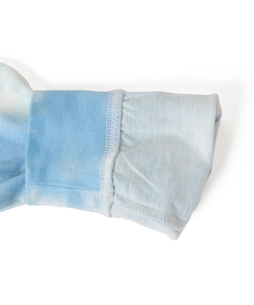 GLAZOS(グラソス)の「天竺・ドロップショルダータイダイバックロゴプリント長袖Tシャツ(Tシャツ/カットソー・キッズ・グレー/ブルー/グリーン・130cm/140cm/150cm/160cm/170cm)」の15枚目の写真