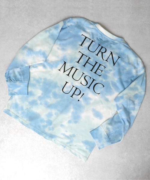 GLAZOS(グラソス)の「天竺・ドロップショルダータイダイバックロゴプリント長袖Tシャツ(Tシャツ/カットソー・キッズ・グレー/ブルー/グリーン・130cm/140cm/150cm/160cm/170cm)」の20枚目の写真