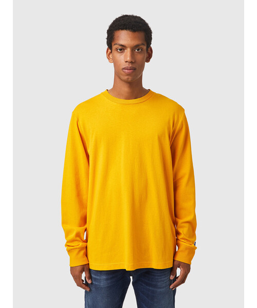 DIESEL(ディーゼル)の「メンズ ロングスリーブ カットソー レギュラーフィット(Tシャツ/カットソー・メンズ・イエロー/ブラック/オレンジ/ブルー・LARGE/MEDIUM/XX-LARGE/SMALL/X-SMALL/X-LARGE/XXX-LARGE)」の12枚目の写真