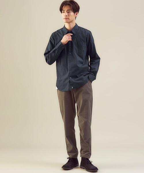 green label relaxing（グリーンレーベルリラクシング）の「＜green label relaxing＞プリント ナロー レギュラーカラー シャツ（シャツ/ブラウス・メンズ・ダークブラウン/ネイビー/グレー・S/M/L/XL）」の10枚目の写真