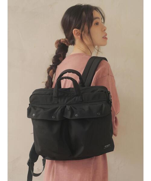 anello(アネロ)の「・anello ペール3WAYトート型リュック*(バックパック/リュック・レディース・ブラック・FREE)」の2枚目の写真