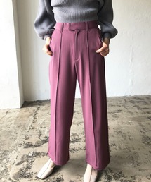 センタープレスワイドパンツ