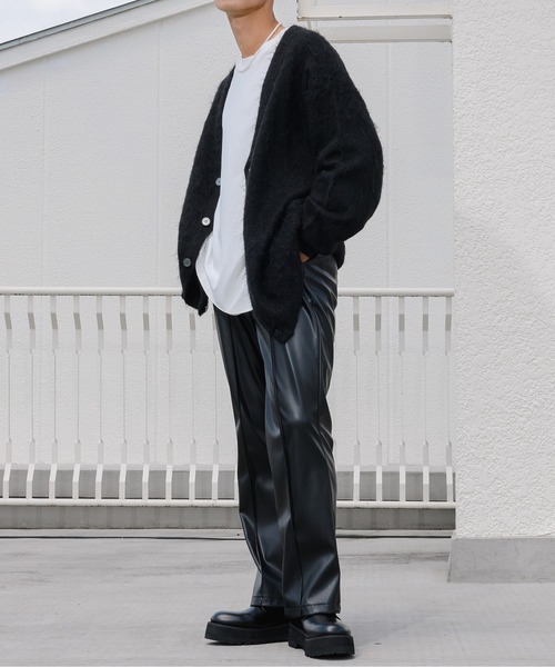 Ellno Loset(エルノロゼット)の「モヘアライクカーディガン(カーディガン/ボレロ・メンズ・ライトグレー/ダークブルー/ブラック/レッド・MEDIUM/LARGE)」の18枚目の写真