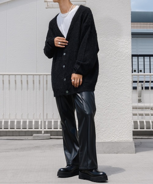 Ellno Loset(エルノロゼット)の「モヘアライクカーディガン(カーディガン/ボレロ・メンズ・ライトグレー/ダークブルー/ブラック/レッド・MEDIUM/LARGE)」の22枚目の写真