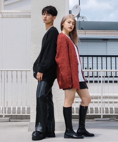 Ellno Loset(エルノロゼット)の「モヘアライクカーディガン(カーディガン/ボレロ・メンズ・ライトグレー/ダークブルー/ブラック/レッド・MEDIUM/LARGE)」の21枚目の写真