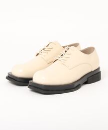 Lui's | レースアップスクエアトゥボリュームシューズ(ドレスシューズ)