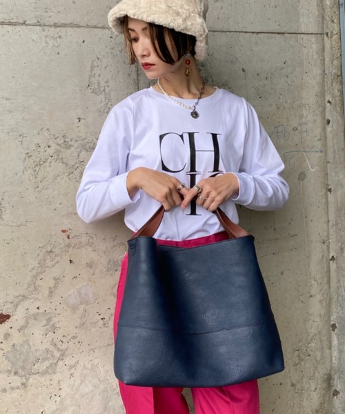 deux amour（ドゥーザムール）の「2WAYバック（ドラムバッグ・レディース・ネイビー/ライトブラウン/シャンパン・FREE）」の19枚目の写真