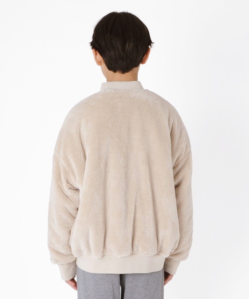 GLAZOS（グラソス）の「薄中綿入り・リバーシブルMA-1（MA-1・キッズ・ブラック/カーキ/ブラウン・130cm/140cm/150cm/160cm/170cm）」の14枚目の写真