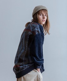 Universal Style Wear ナバホ柄 ムックボア クルーネック