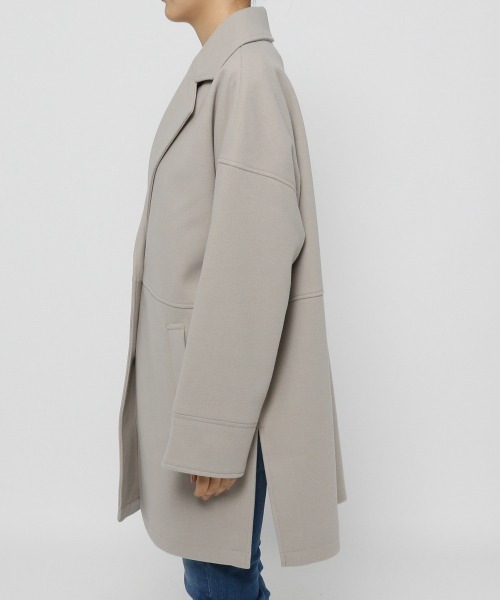 LOWRYS FARM（ローリーズファーム）の「ウールライクポンチョコート　952595（ポンチョ・レディース・ダークブラウン/ブルー/アイボリー・FREE）」の18枚目の写真