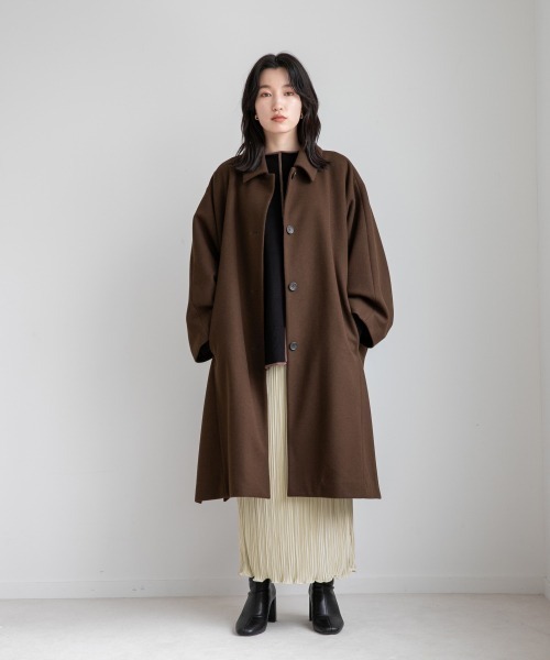 LOWRYS FARM（ローリーズファーム）の「ウールライクポンチョコート　952595（ポンチョ・レディース・ダークブラウン/ブルー/アイボリー・FREE）」の20枚目の写真