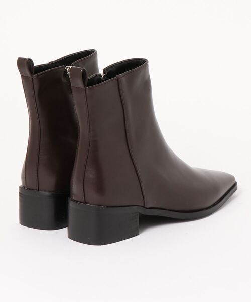Didot.showroom(ディドット ショールーム)の「smart square short boots / スマートスクエアショートブーツ(ブーツ・レディース・ブラック/ブラウン・24.5cm/25cm/23cm/23.5cm/24cm)」の3枚目の写真