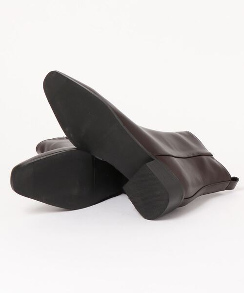 Didot.showroom(ディドット ショールーム)の「smart square short boots / スマートスクエアショートブーツ(ブーツ・レディース・ブラック/ブラウン・24.5cm/25cm/23cm/23.5cm/24cm)」の4枚目の写真