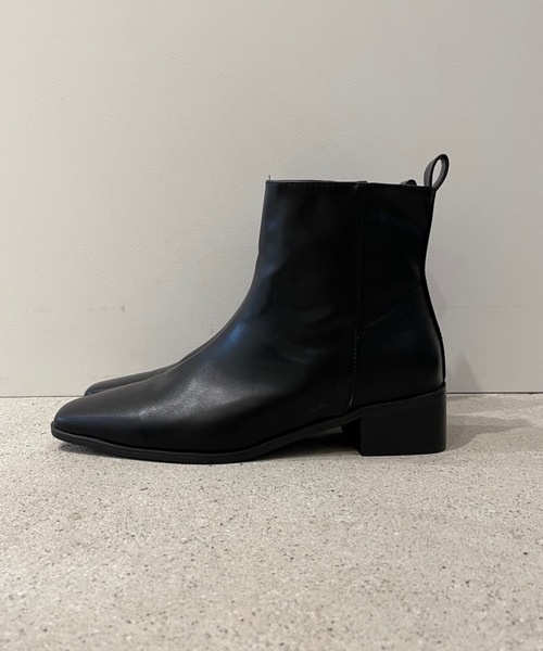 Didot.showroom(ディドット ショールーム)の「smart square short boots / スマートスクエアショートブーツ(ブーツ・レディース・ブラック/ブラウン・24.5cm/25cm/23cm/23.5cm/24cm)」の7枚目の写真