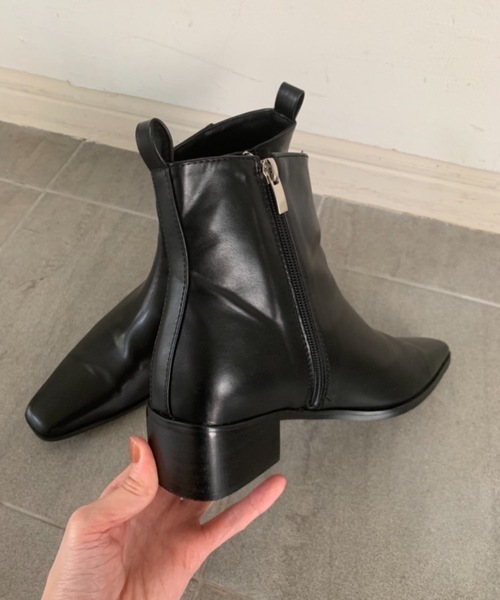 Didot.showroom(ディドット ショールーム)の「smart square short boots / スマートスクエアショートブーツ(ブーツ・レディース・ブラック/ブラウン・24.5cm/25cm/23cm/23.5cm/24cm)」の13枚目の写真